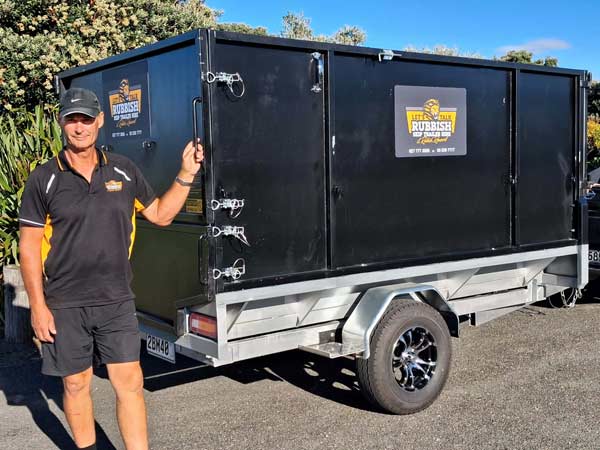 Large 7m skip bin trailer for green and general rubish disposal